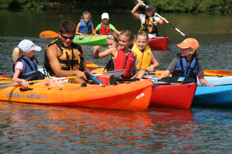 Kids kayaking trip